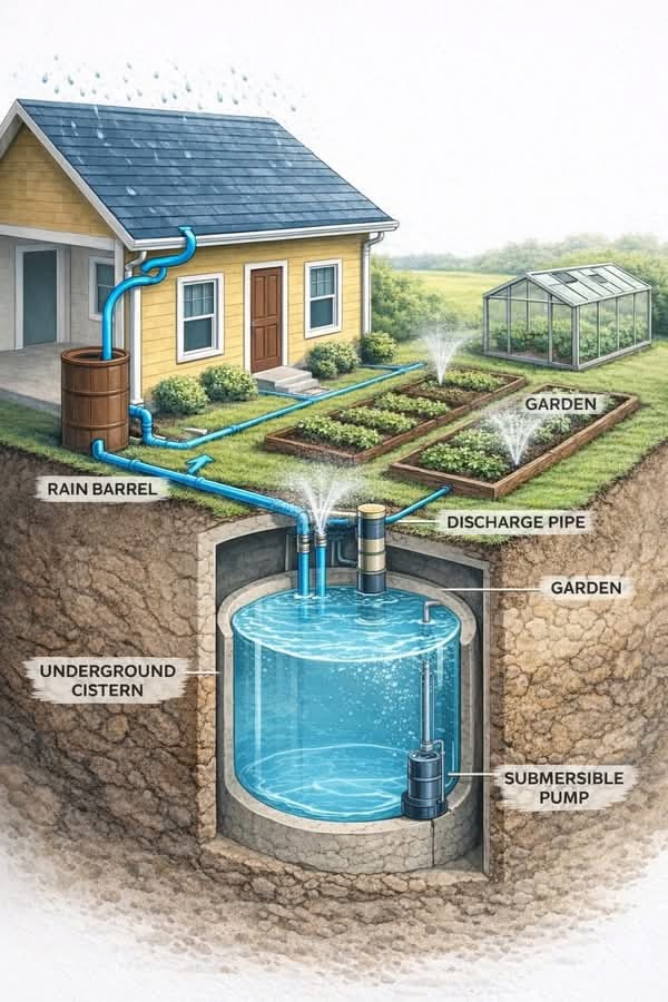Rainwater Harvesting solution delivered by Green Axis